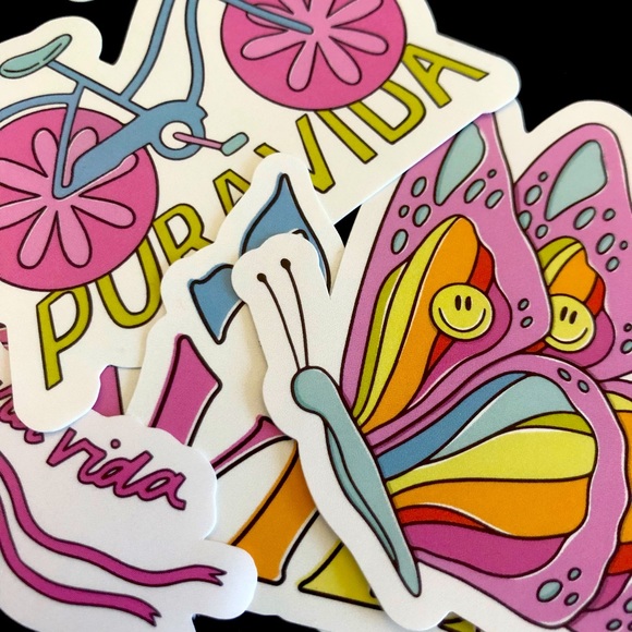 🆓 PURA VIDA STICKER PACK - Picture 1 of 3